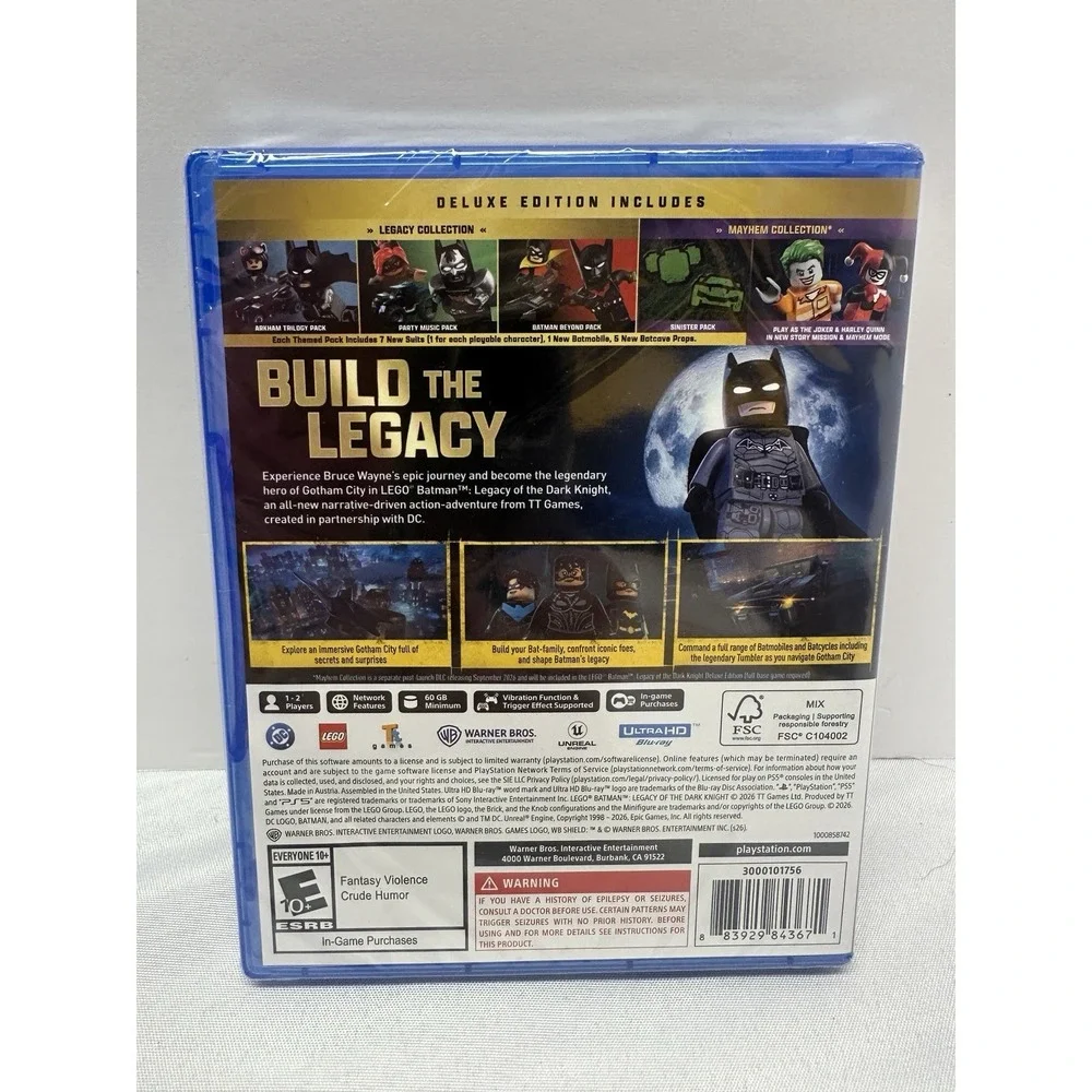 LEGO Batman: Legacy of the Dark Knight Deluxe Edition (PS5 / Playstation 5) NEW